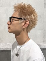 ラベル 渋谷(LAVEL)&nbsp;スパイキーショート/ブロンド/ブリーチカラー/抜きっぱなし