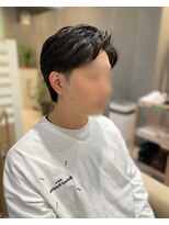 オーセンヘア(AUTHEN.HAIR)&nbsp;センターパート×毛流れパーマ