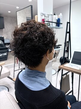 ショート×メンズライクパーマ