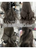グレージュ アッシュグレージュ 透明感カラー