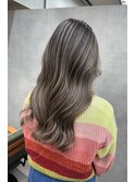 バレイヤージュ、ハイライト、レイヤーカット、ダブルカラー