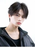 ツーブロック韓国コンマバング"フェザーパーマ"