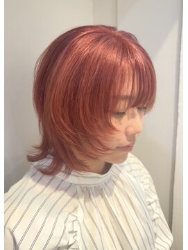 ニト(nito.) Coralpink × Wolfcut