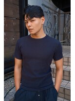 パーク(PAAQ)&nbsp;ガイルヘアメンズショートアップバングセンターパート