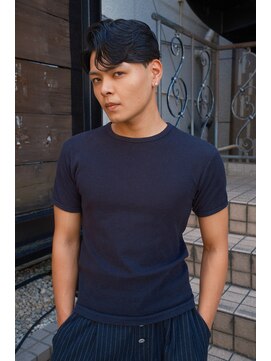 パーク(PAAQ) ガイルヘアメンズショートアップバングセンターパート