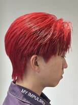 オーシャントーキョー 神戸(OCEAN TOKYO KOBE)&nbsp;赤髪ニュアンスセンターパート韓国ヘア