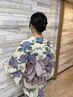 【１７時～２０時ご予約の方】浴衣着付け＋ヘアセット￥３９５０円