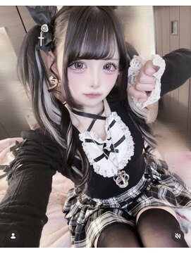 ビューティ スタジオ モッズ 渋谷(beauty studio M.O.D shibuya) 黒髪インナーシルバー！