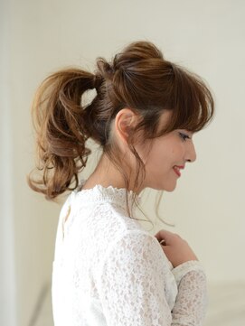 アース 花巻店(HAIR&MAKE EARTH) 女度アップ♪大人ポニーテール