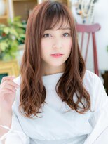 カバーヘア ブリス 戸田公園西口店(COVER HAIR bliss)&nbsp;*bliss戸田公園*斜めバング＆甘カラー♪ゆるウェーブラブロングa