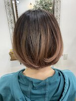 リズ オブ ヘアー(Lis of hair) ボブ☆オンカラー☆ピンク