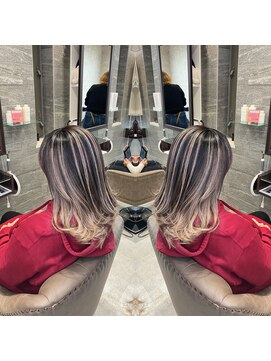 ヘアアンドメイクユ ニキス 利府店(HAIR&MAKE UNIXIS) バレイヤージュ
