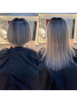 ヘアメイクサロン ゼロ(ZERO) Before→After☆ベリーショートからセミロングに♪