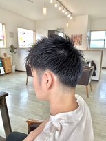 オレンジ(orange)&nbsp;メンズツーブロックジェットモヒカンスタイル