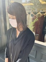 ヘアーアイスカルテット(HAIR ICI QUARTET)&nbsp;ミディアム × ベージュ × 外ハネ