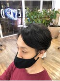 かき上げヘア ニュアンスマッシュ サイドパート 韓国マッシュ