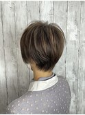 【ハイライト】【ショート】20代30代ナチュラル束感ショート