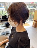 アッシュブラウン×ショート