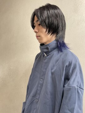 セルカ 新宿(CERCA) メンズウルフデザインカラーブルー［CERCA新宿/新宿西口］