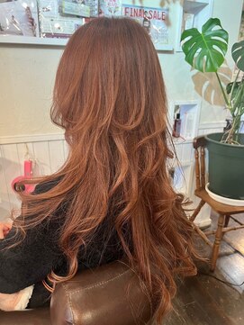 ヘアメイクアンドスパ エステ カエル(Hair make&SPA Kaeru) くびれロング／束感ハイレイヤー