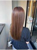 髪質改善 艶髪 ストレート 縮毛矯正 暗髪 韓国風 ロング