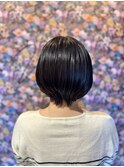 【髪質改善&オイルカラー】前下がりショートボブ