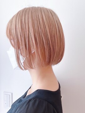 セイドット リー(Say. Ree) Say.ree ブリーチ ミルクティーピンク ミニボブ 表参道 原宿