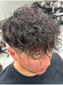波巻きスパイラルパーマツイストパーマメンズマッシュパーマ