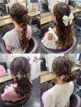 エヌエービー 池袋店(N.A.B.)の写真/【池袋徒歩3分★】《ヘアセット¥2800～》デートやちょっとしたお出かけ前に!どこから見ても可愛いstyleに♪
