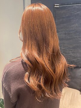 ヘアリゾート粋 トゥジュ 池袋東口店(tujuh) 透明感ライトブラウンセミロング/艶髪カラー