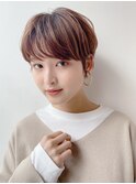 カジュアル大人ショート*前髪ありショートカット*30代40代50代