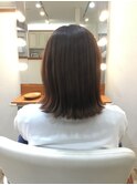 切りっぱなし外ハネボブ＊暖色カラー