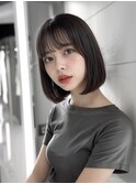 三宮　韓国風　ボブショコラブラウン