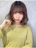 アンブレラカラー/こなれミディ/ウェーブパーマ/前髪/錦糸町