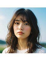 コトナ 越谷店&nbsp;くすみベージュ◎小顔ウェーブパーマウェットヘア越谷20代30代