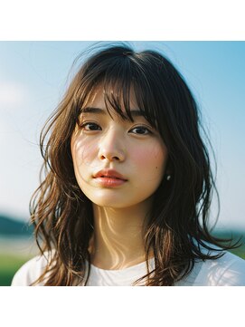コトナ 越谷店 くすみベージュ◎小顔ウェーブパーマウェットヘア越谷20代30代
