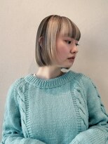 エルム 原宿 表参道(yelm)&nbsp;インナーカラー×ボブ/髪質改善/ダブルカラー/イヤリングカラー