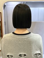 ロンド ボーイ 表参道(Lond BOY)&nbsp;巻ける縮毛矯正/髪質改善/タッセルボブ/黒髪/20代/顔周り/前髪