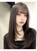 ココアベージュ/オリーブグレー/小顔/黒髪[立川/髪質改善]