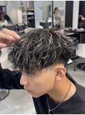 熊本メンズカット バロックパーマ MEN'SHAIR ホワイトメッシュ