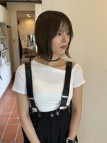 リトルガーデン(Little Garden) 【kako】透明感オリーブベージュ/外ハネボブ