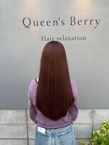 ヘアリラクゼーション クインズベリー(Hair Relaxation Queen's Berry)&nbsp;デザインカラーAujua7stepトリートメント9.27