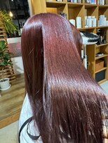 イーナ(17 HAIRMAKE&NAIL)&nbsp;【土佐堀17】ブリーチなし深みREDストリートメントを添えて☆