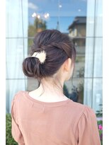 モカ ヘアーデザイン(moca HAIR DESIGN)&nbsp;編み込みしたアレンジ
