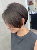 美シルエット☆イルミナカラー×大人ショートボブ