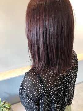 ヌース(NOUS) 【NOUS】ピンク/ピンクアッシュ×外ハネボブ/ロブ《天神》