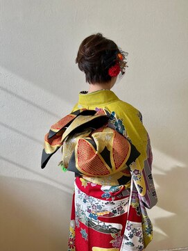 ケーフィール(HAIR PRODUCE K-feel) 成人式ショートアレンジ