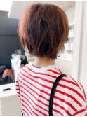 福山市ハイライトカラーショートヘア人気Caary ショートボブ