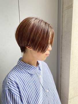 ムーサ(musa) ハンサムショート×ハイライトカラー【代々木上原】