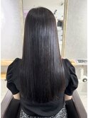 ダークグレージュカラー×ストレートロング【松尾】